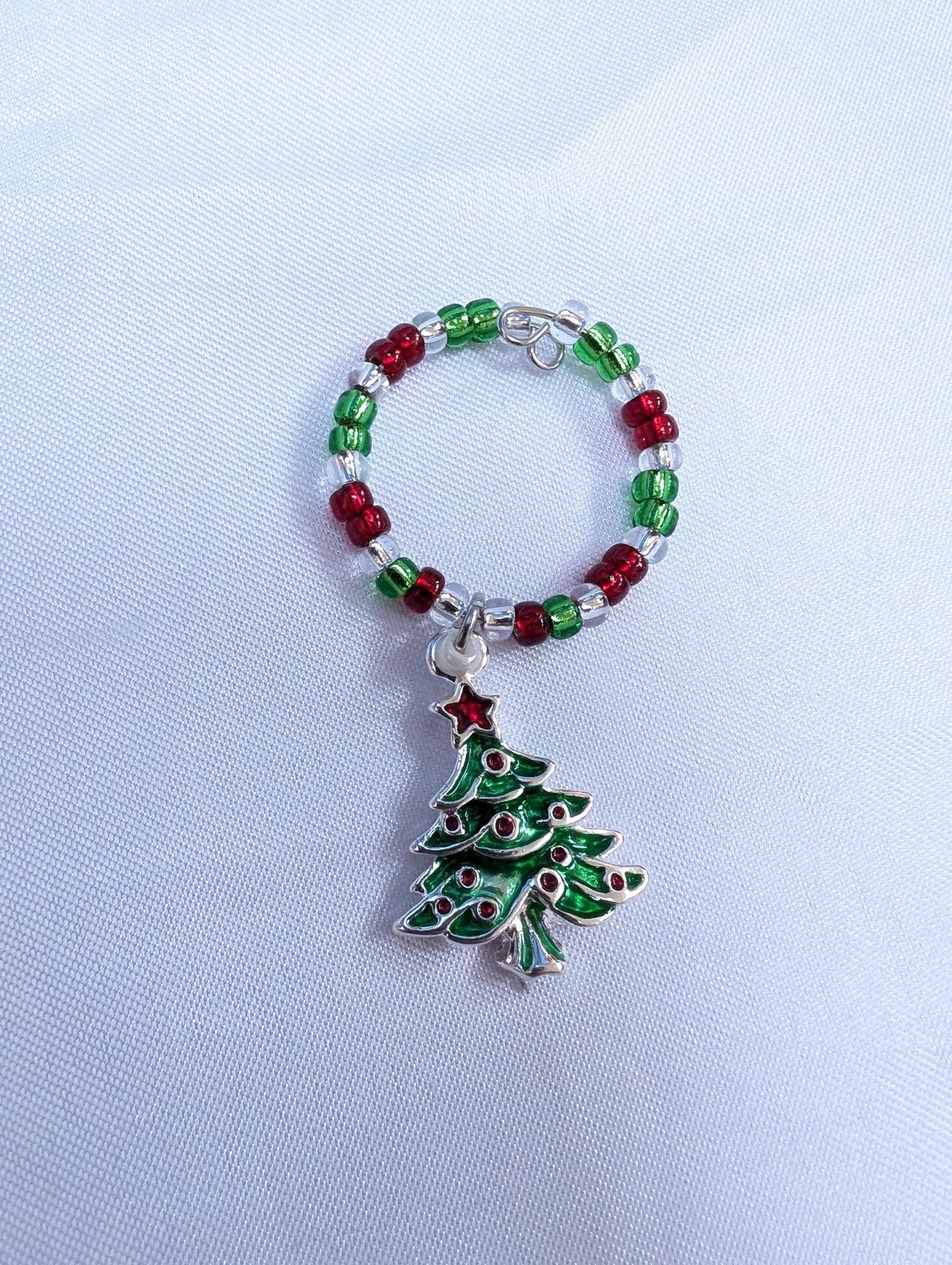 Christmas Themed Wine Glass Charms - Festive Drinks Markers