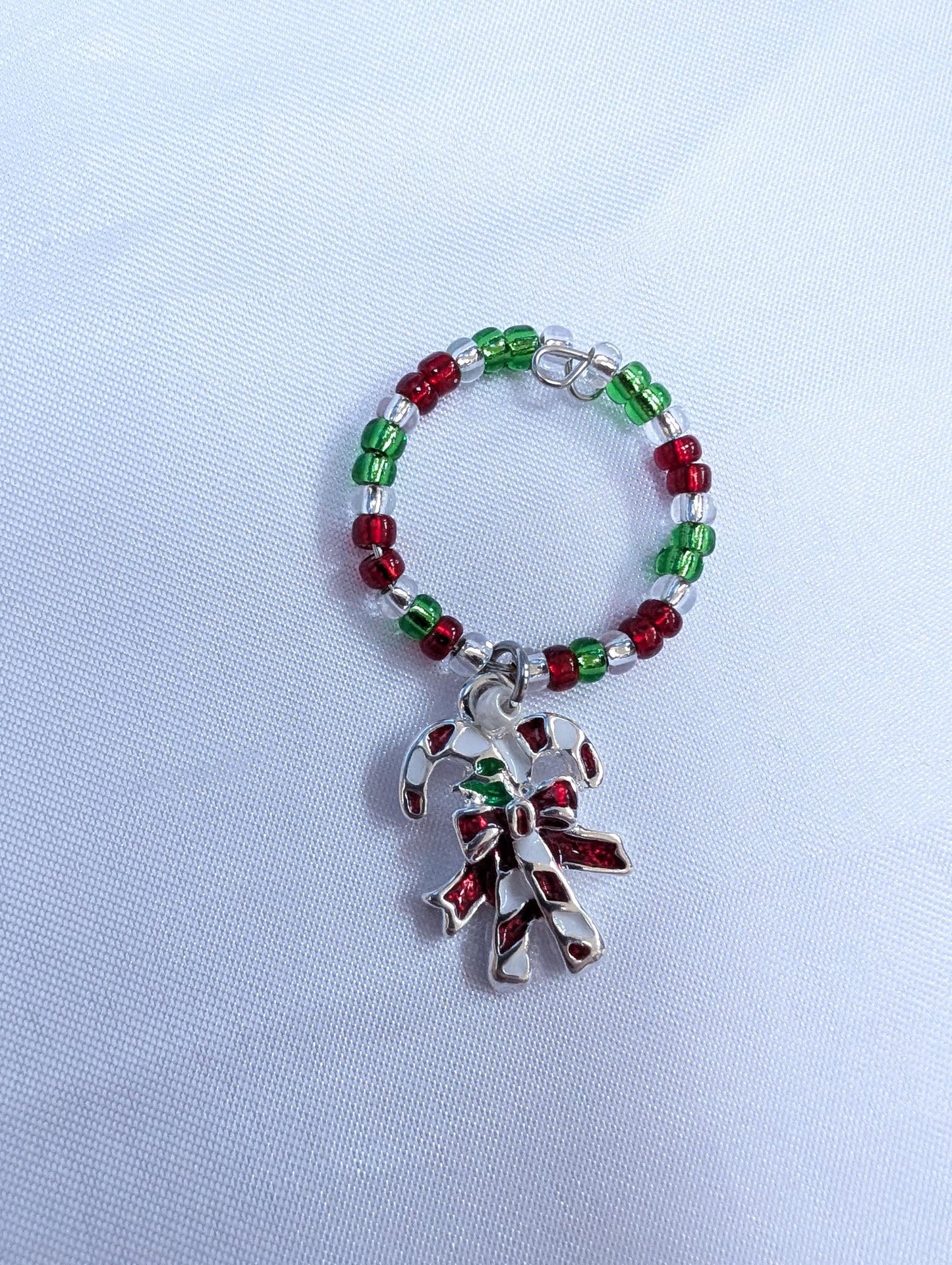 Christmas Themed Wine Glass Charms - Festive Drinks Markers
