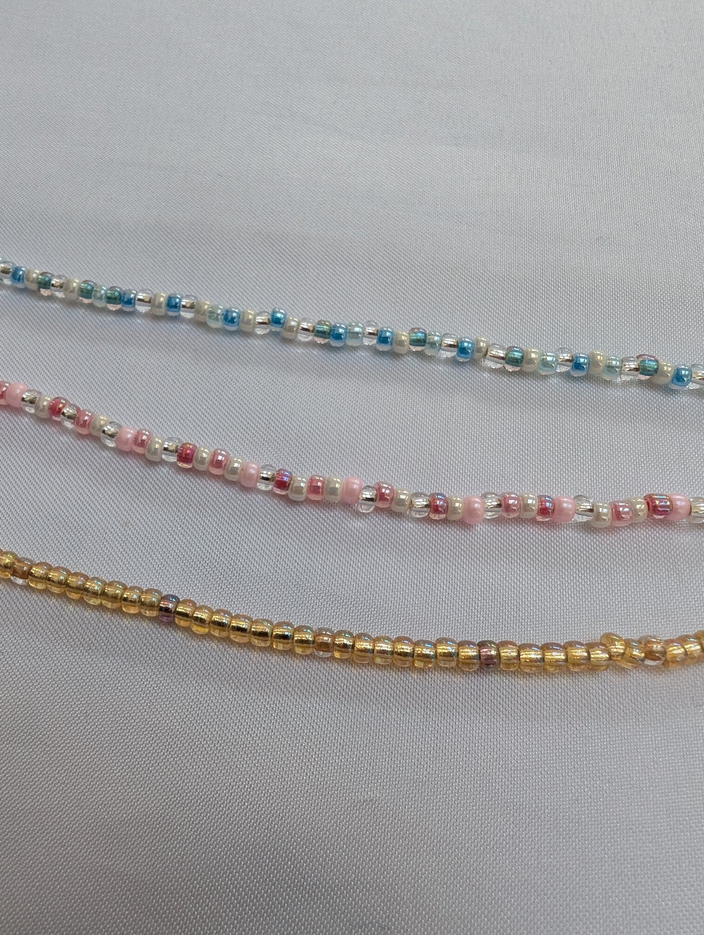 Handmade long beaded Lariat style necklace | Clasp free Y necklace