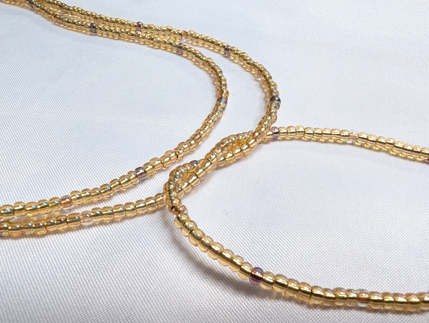 Handmade long beaded Lariat style necklace | Clasp free Y necklace