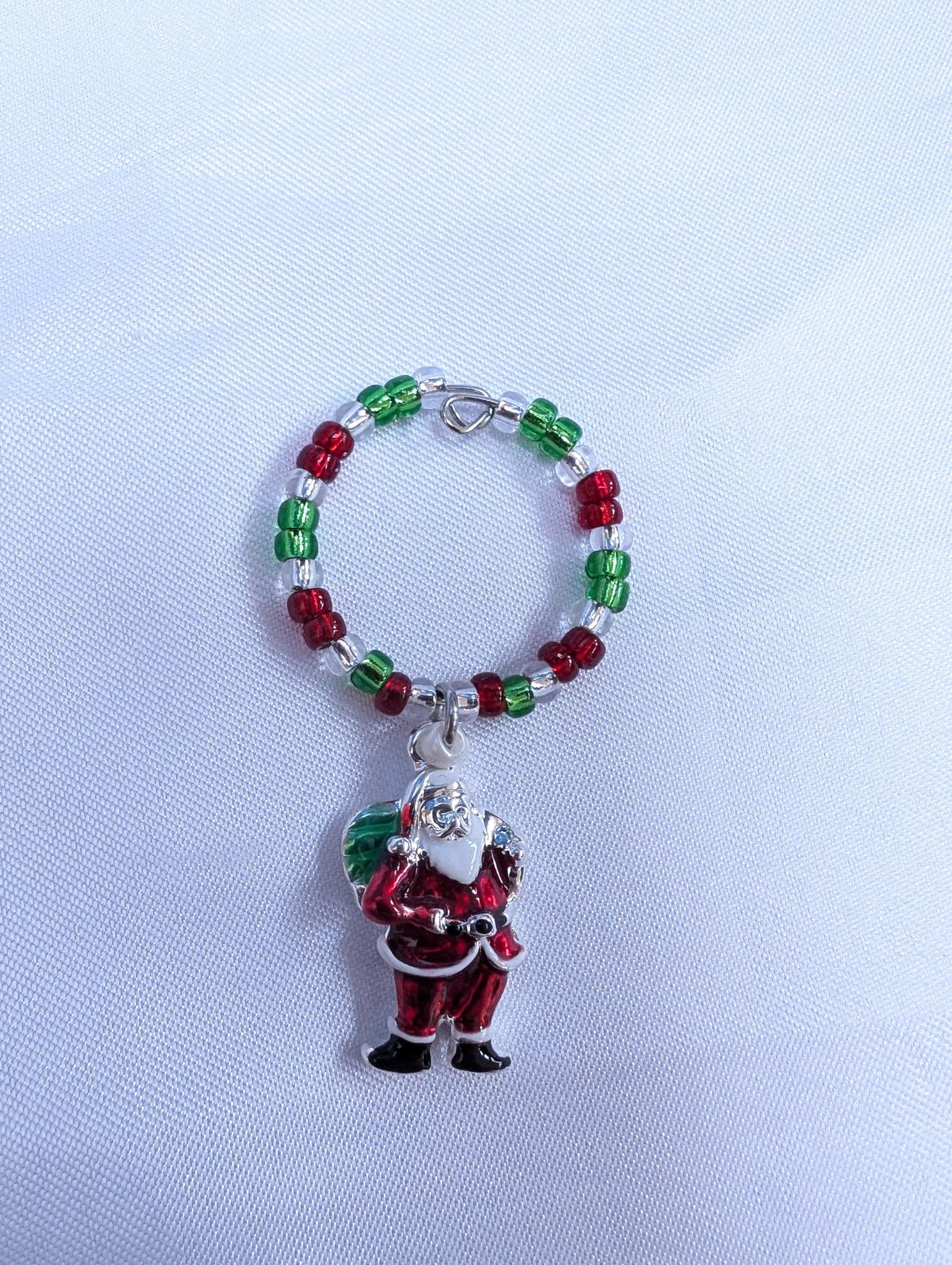 Christmas Themed Wine Glass Charms - Festive Drinks Markers