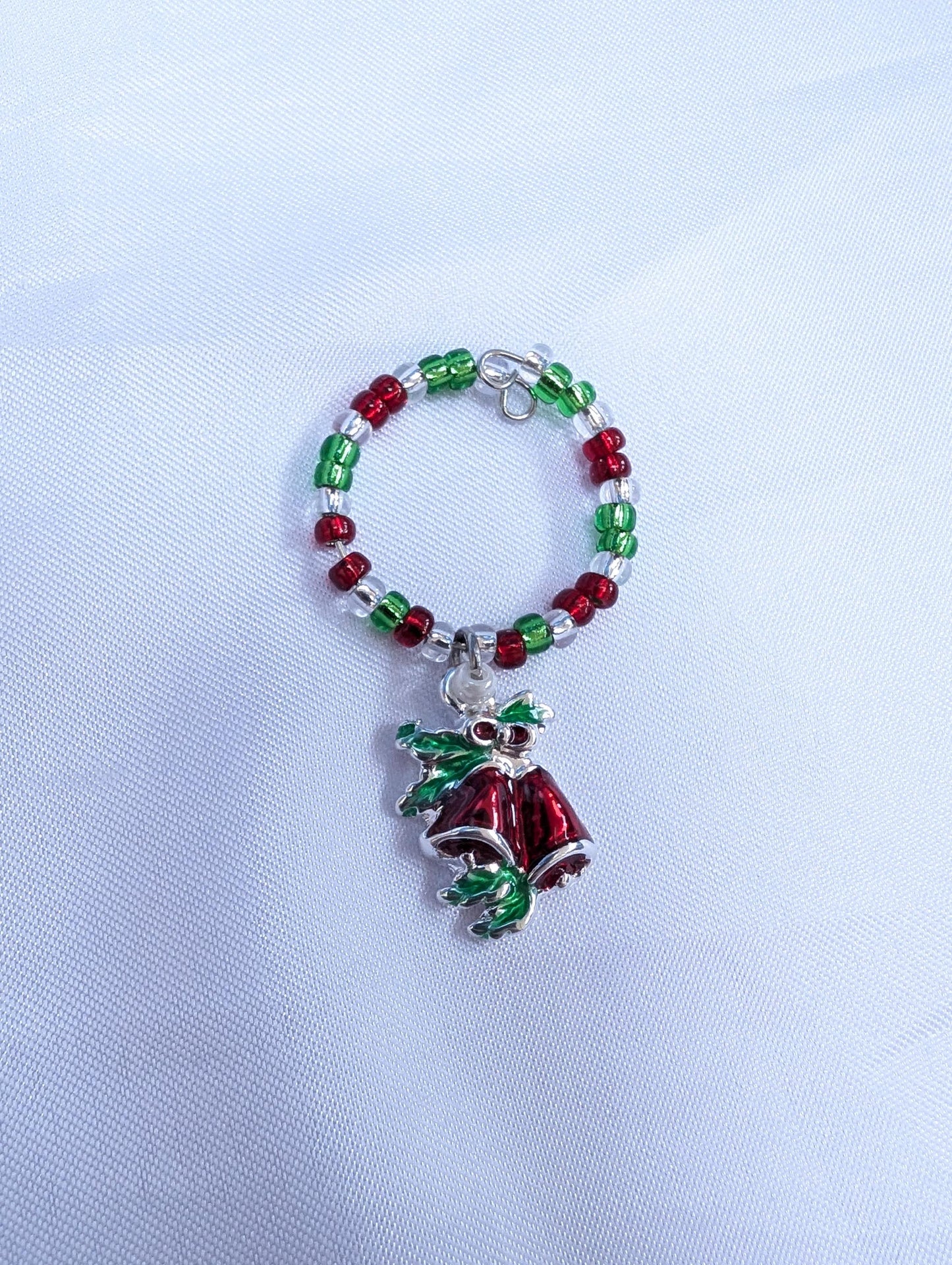Christmas Themed Wine Glass Charms - Festive Drinks Markers