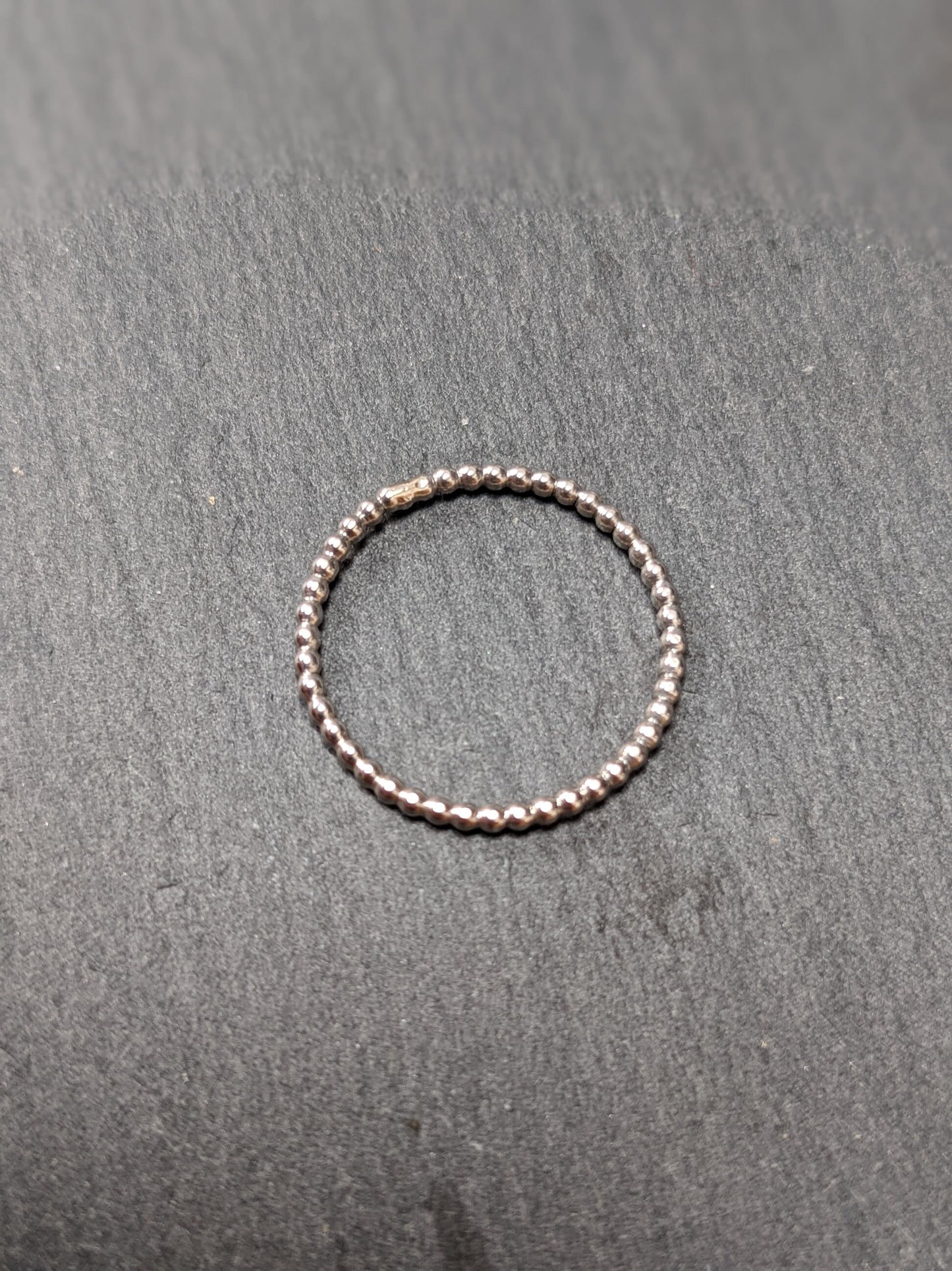 Sterling Silver Bead Effect Stacking Ring | Sterling Silver Bubble Ring