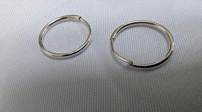 Cute sterling silver cherry on small hoops, cherry lover jewellery gift