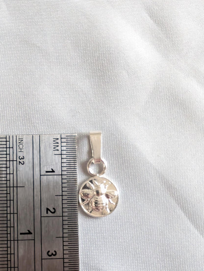 Handmade Sterling Silver Bee Pendant | Jewellery Gift for Bee Lover