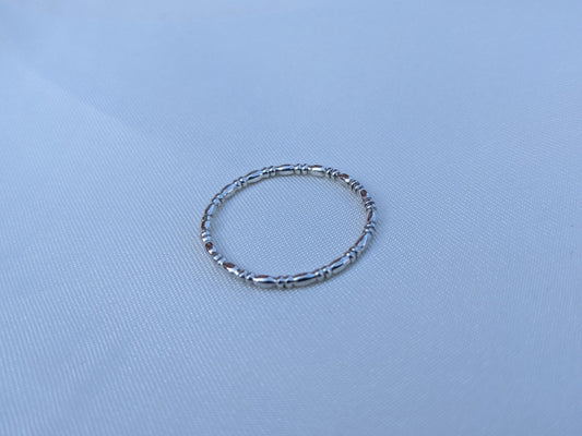 Sterling Silver Handmade Smooth Textured Ring
