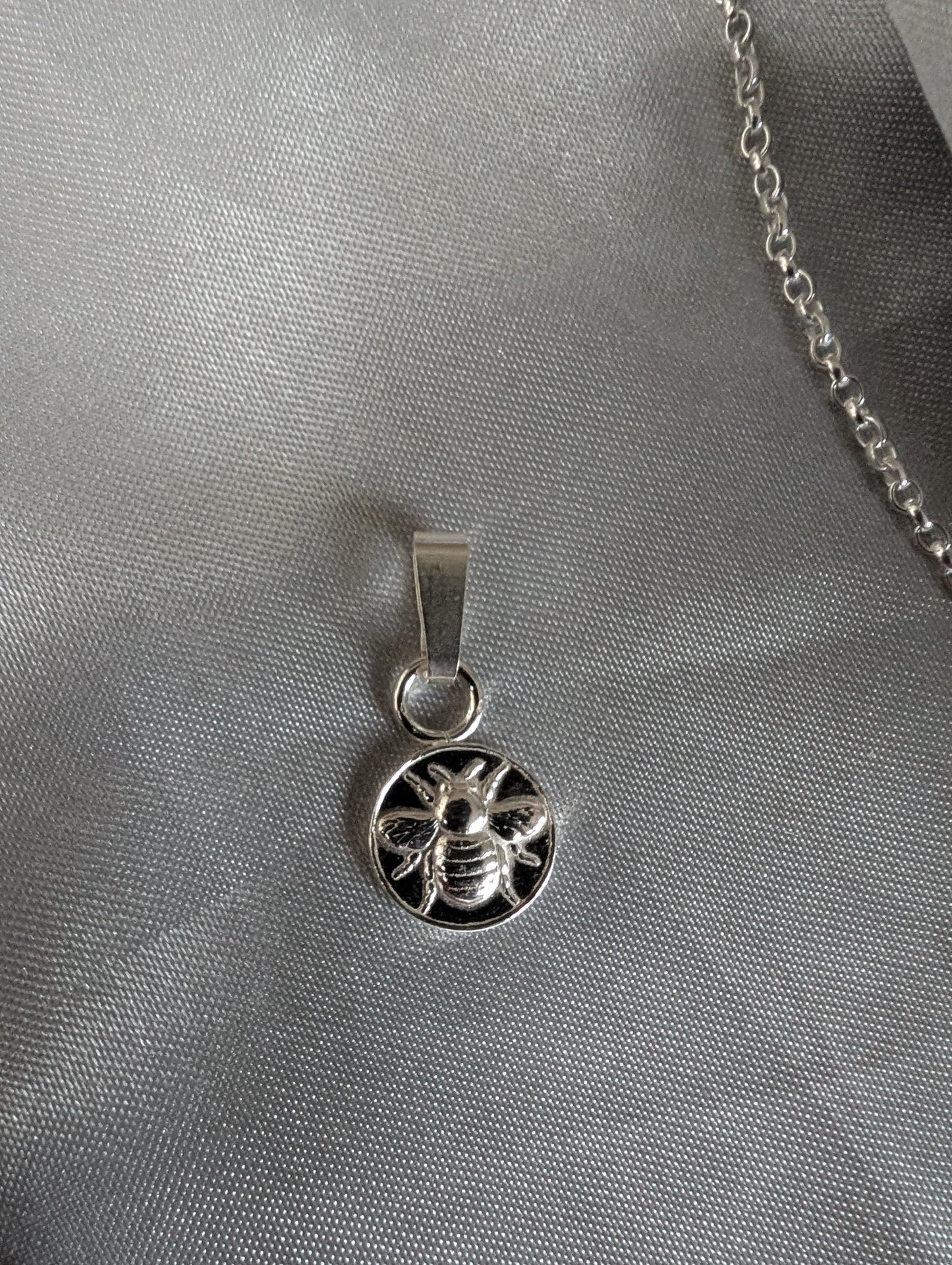 Handmade Sterling Silver Bee Pendant | Jewellery Gift for Bee Lover