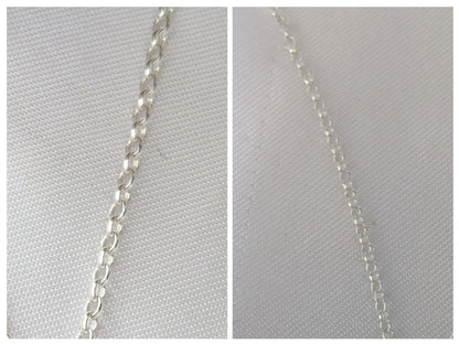 Sterling Silver Personalised Pendant Charm Necklace | Handmade Initial in a Circle Pendant