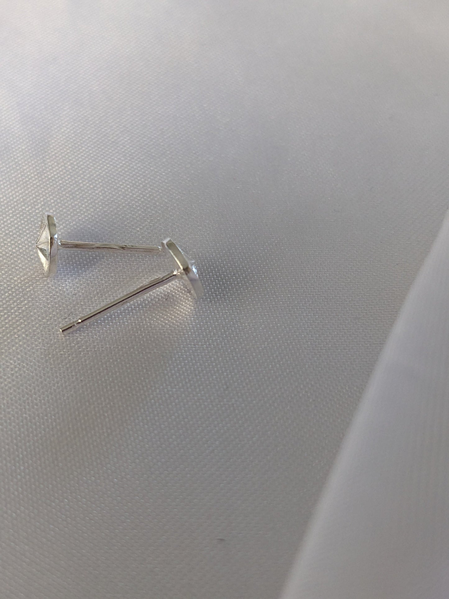 Sterling Silver 8 Point Star Stud Earrings