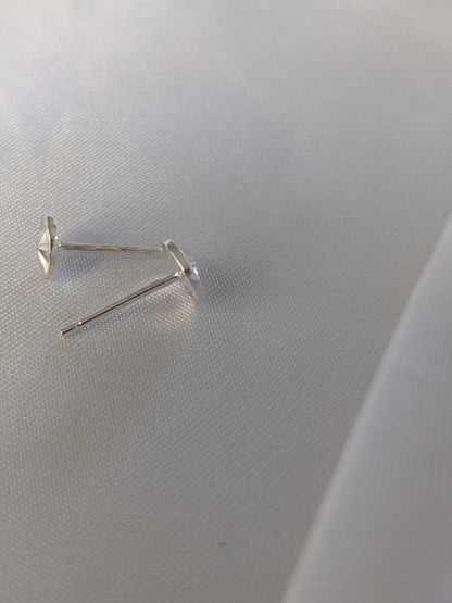 Sterling Silver 8 Point Star Stud Earrings