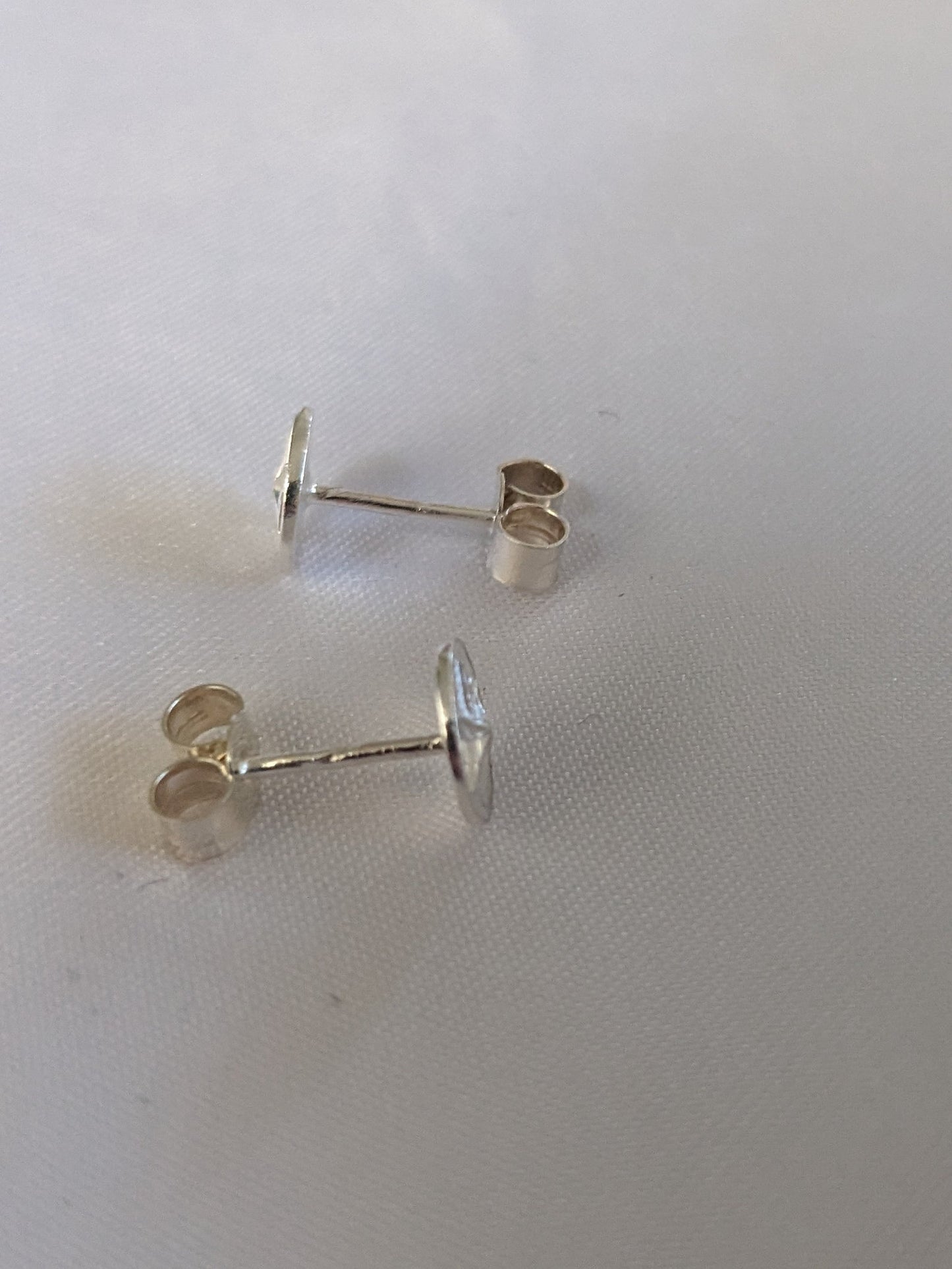 Sterling Silver Handmade Star Stud Earrings