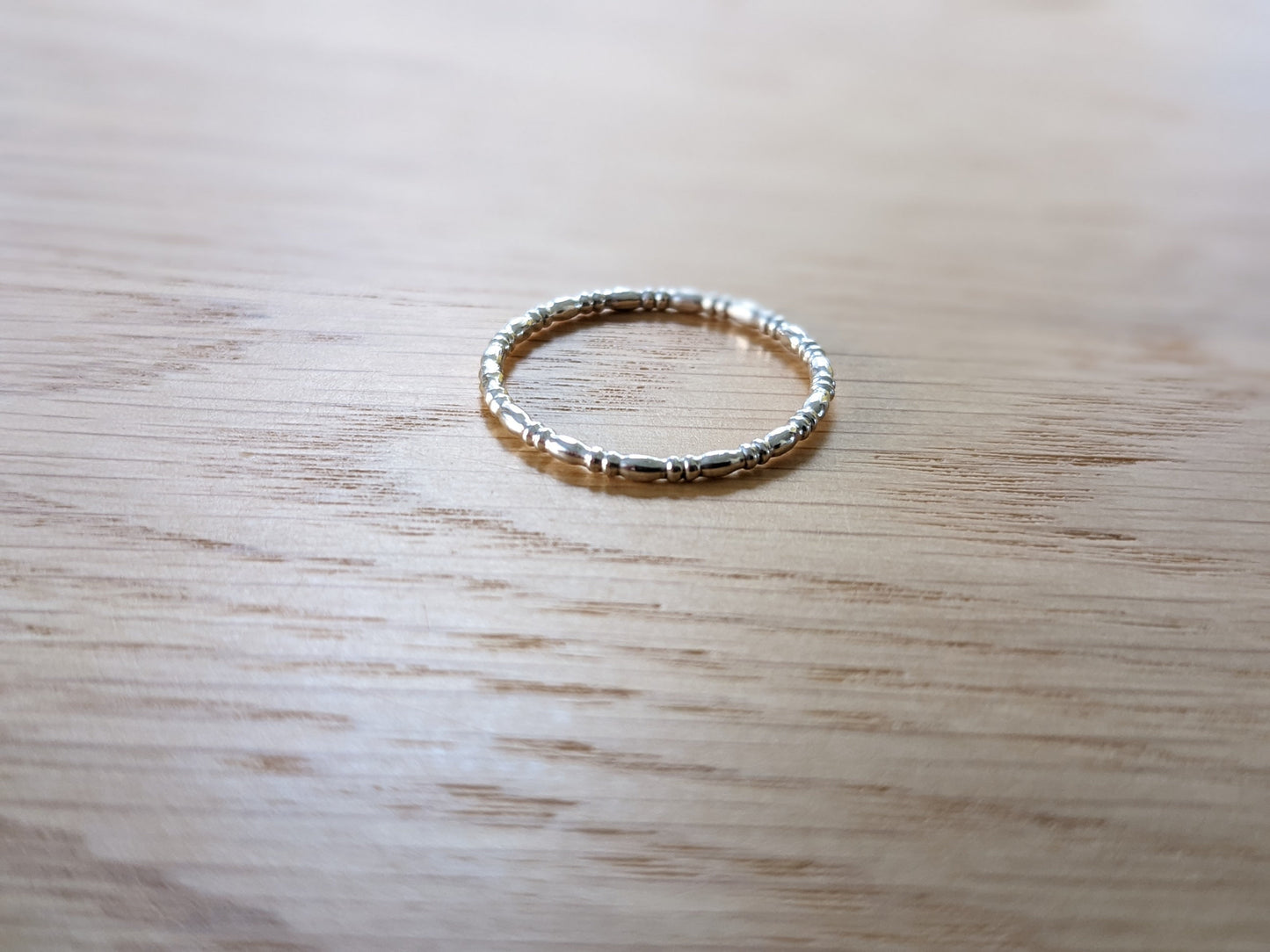 Sterling Silver Handmade Smooth Textured Ring