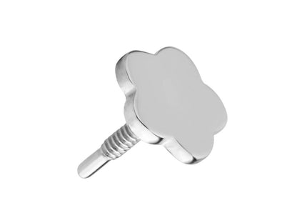 Flat Back Sterling Silver Labret Earrings | Flower Labret Earrings