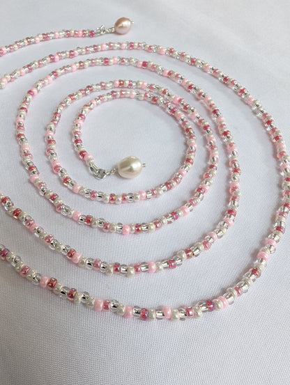 Handmade long beaded Lariat style necklace | Clasp free Y necklace