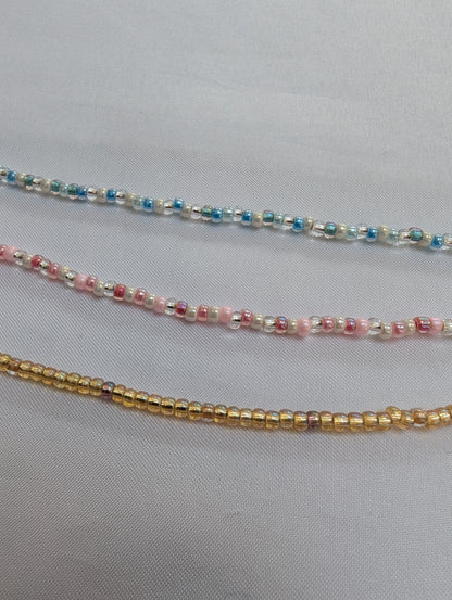 Handmade long beaded Lariat style necklace | Clasp free Y necklace