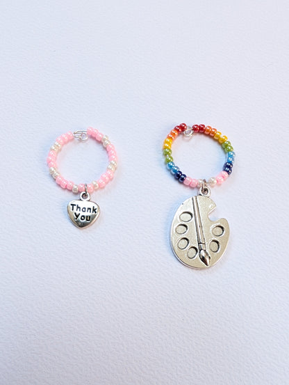 School End of Year Gift | Teacher Thank you Gift | Wine Glass Charms