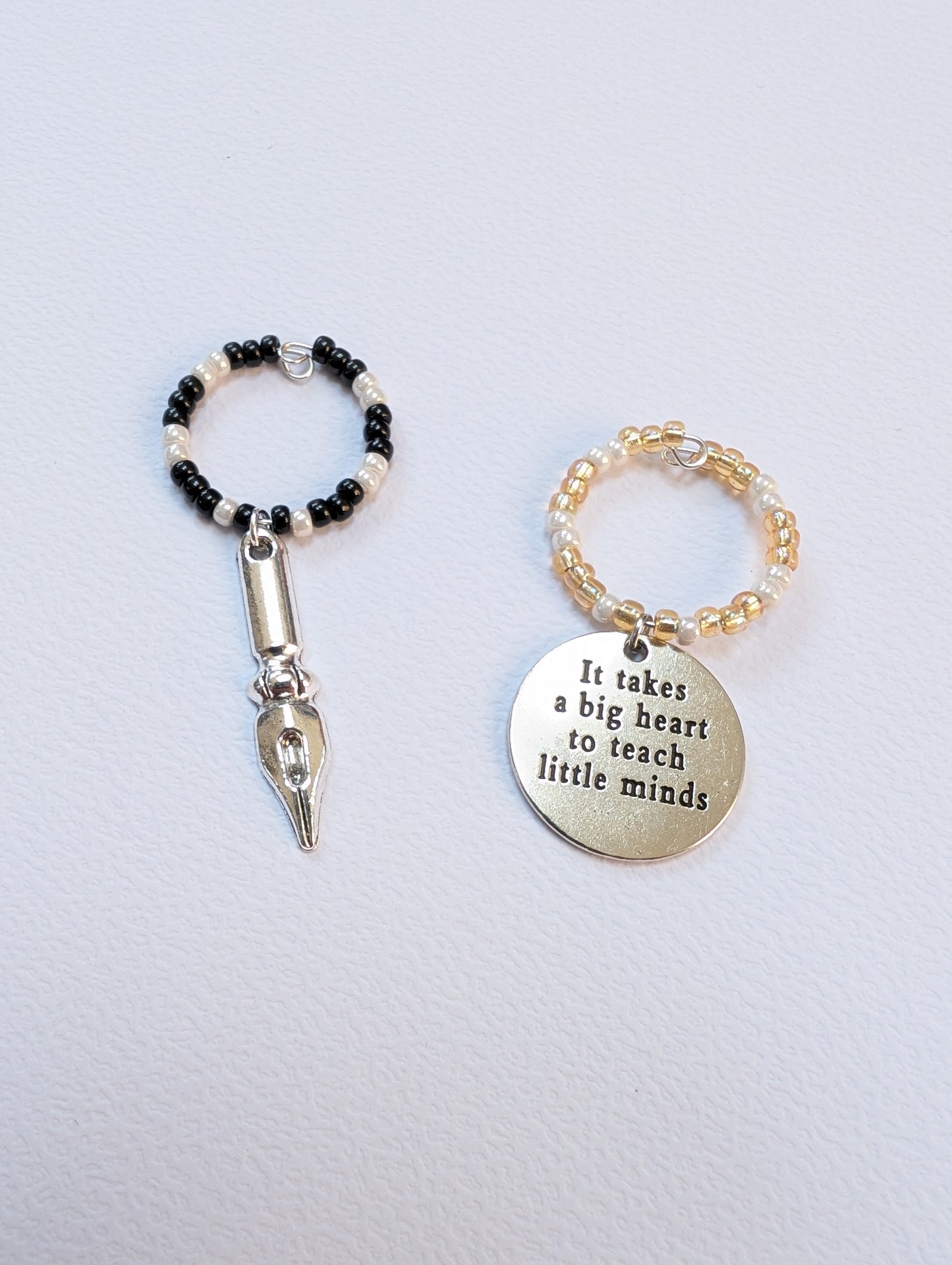 School End of Year Gift | Teacher Thank you Gift | Wine Glass Charms