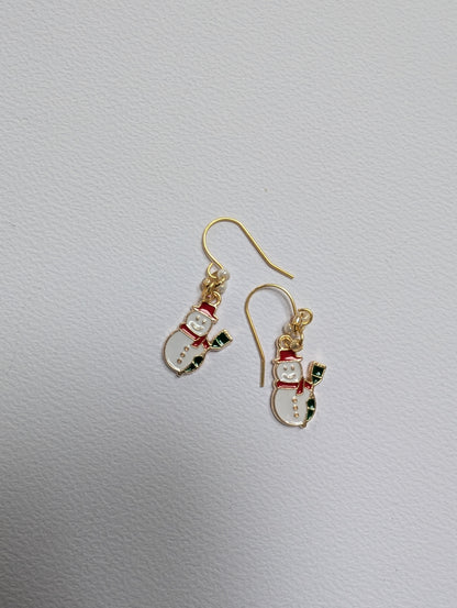 Festive Snowman Earrings