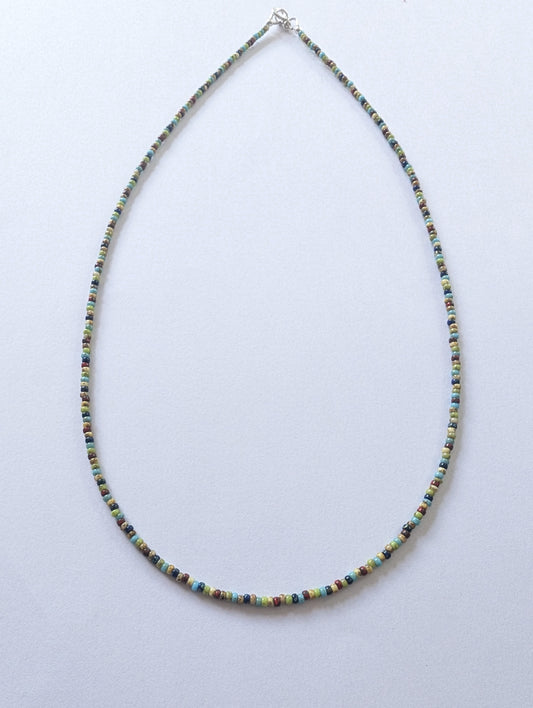 Earthy Tone Dainty beaded layering necklace | Anklet | Bracelet