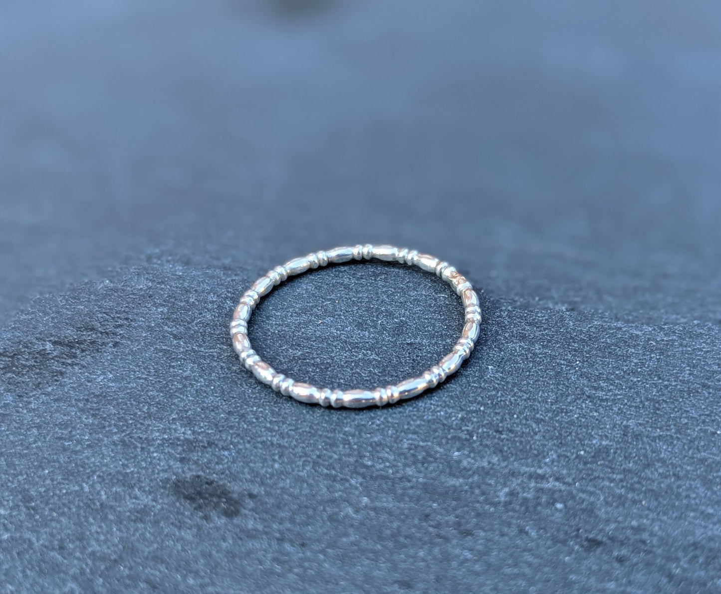 Sterling Silver Handmade Smooth Textured Ring