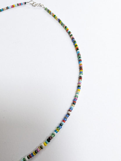 Multicoloured Dainty Seed Bead Necklace | Bracelet | Anklet