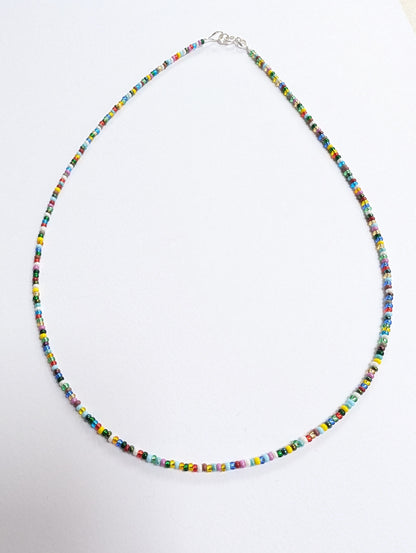 Multicoloured Dainty Seed Bead Necklace | Bracelet | Anklet